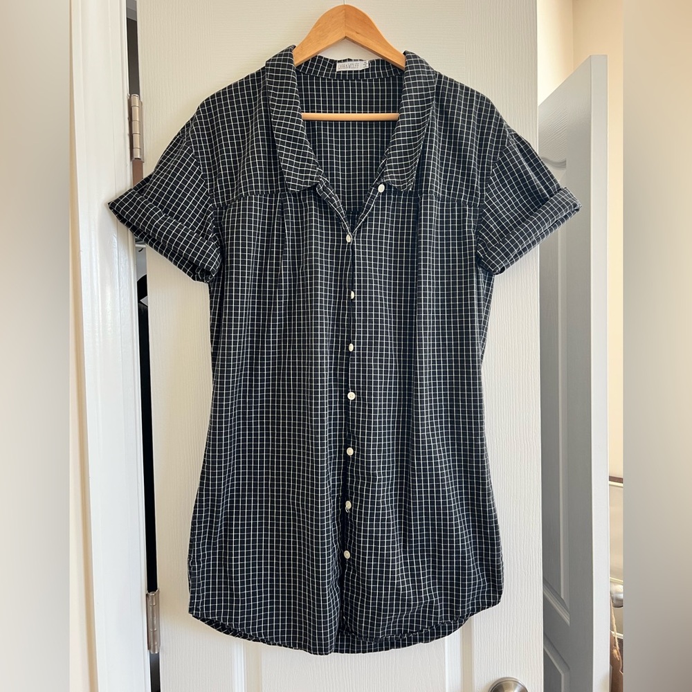 Lark & Wolff Black and White Shirt Dress